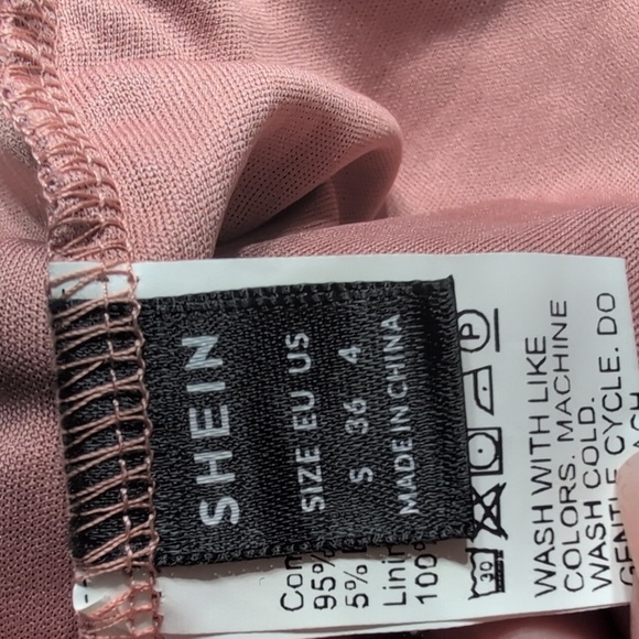 Shein Elegant Pink Zebra Print Dress Size Small - Picture 5 of 10